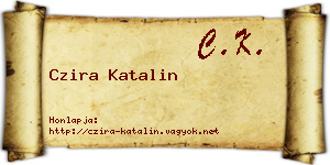 Czira Katalin névjegykártya